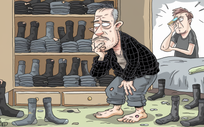 Max und sein schwarzer Sockenkult